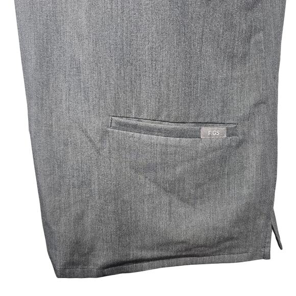 FIGS Casma Three-Pocket Scrub Top Graphite Gray Women's XS - Picture 5 of 11